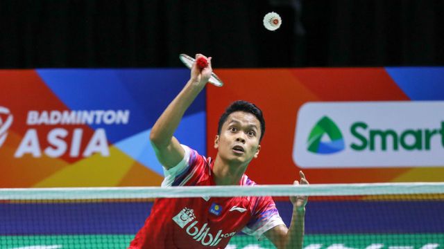 Anthony Ginting di Kejuaraan Bulu Tangkis Asia 2020. Foto: Dok. PBSI