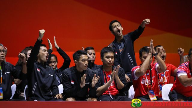 Tim Putra Indonesia di Kejuaraan Bulu Tangkis Indonesia 2020.  Foto: Dok. PBSI