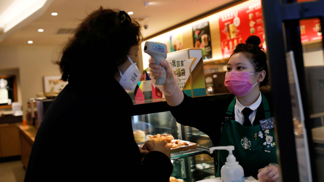 Starbucks Beijing China virus corona