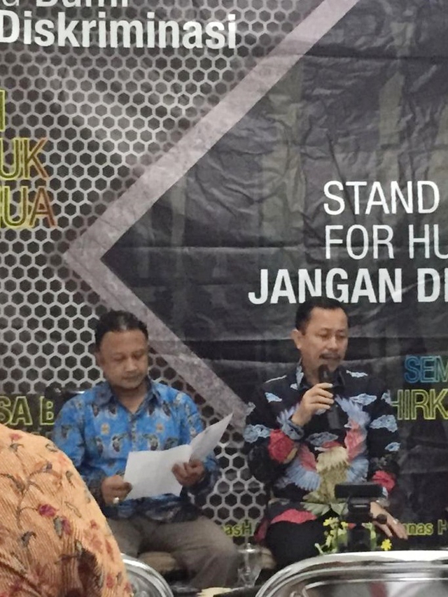 Konferensi pers Komnas HAM tentang pelanggaran HAM berat peristiwa Paniai pada 7 dan 8 Desember 2014. Foto: Muhammad Lutfan Darmawan/kumparan