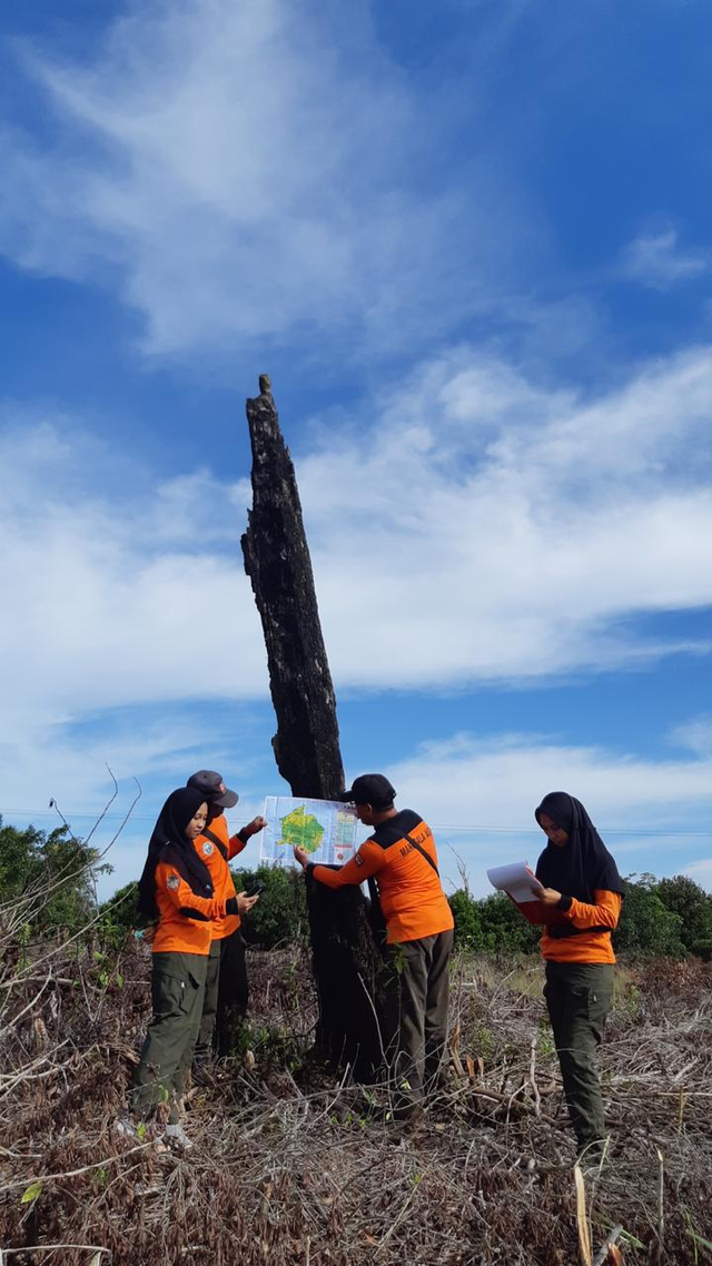 Daops Mangggala Agni Kalimantan III/Pbn mleakukan patroli mandiri. (Foto: Manggala Agni)