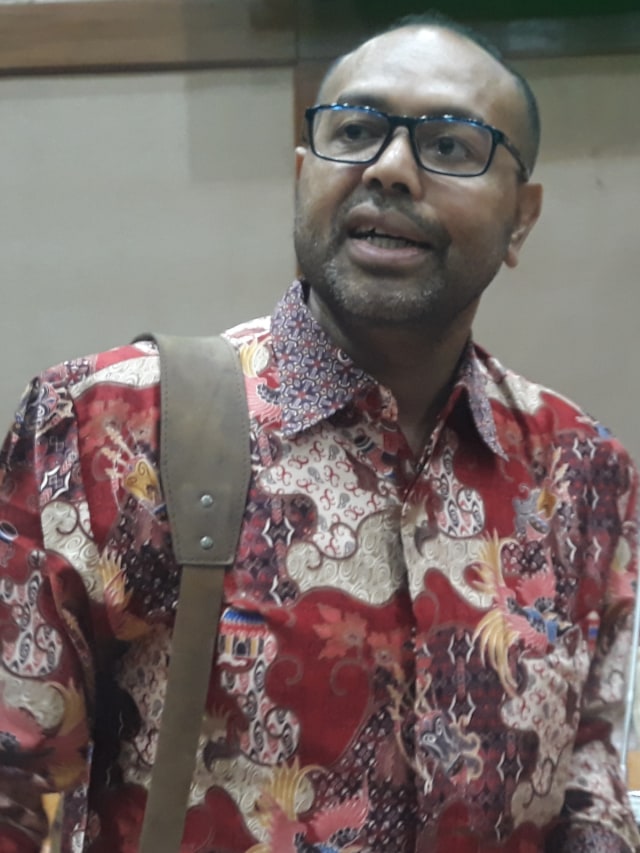 Direktur PT Freeport Indonesia yang baru, Claus Wamafma, di Gedung DPR RI, Jakarta, Rabu (19/2). Foto: Ema Fitriyani/kumparan