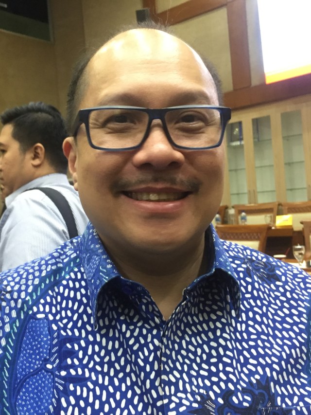 Direktur Utama Taspen, Antonius N S Kosasih di gedung DPR RI, Senayan, Jakarta, Rabu (19/2). Foto: Moh Fajri/kumparan