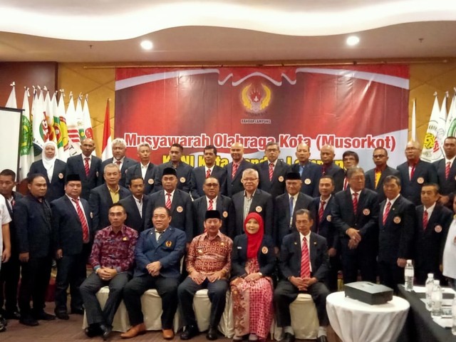 KONI Bandar Lampung gelar Musorkot masa bakti 2020-2024, Kamis (20/2) | Foto : Sidik Aryono/Lampung Geh