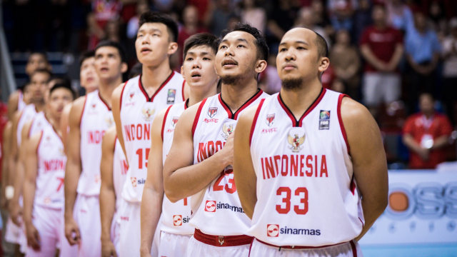 Timnas Basket Indonesia di Kualifikasi FIBA Asia 2021. Foto: Ariya Kurniawan/FIBA Media