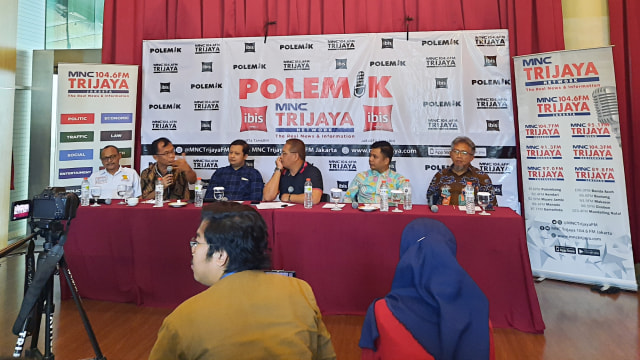 Diskusi Polemik di kawasan Jakarta Pusat, Sabtu (22/2). Foto: Efira Tamara Thenu/kumparan