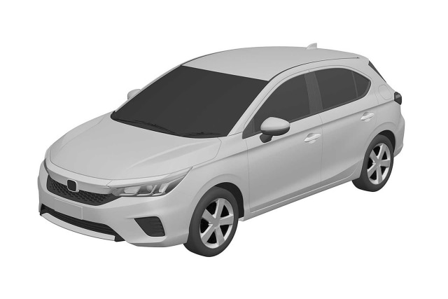 Gambar paten desain Honda City hatchback Foto: dok. Autoindustriya
