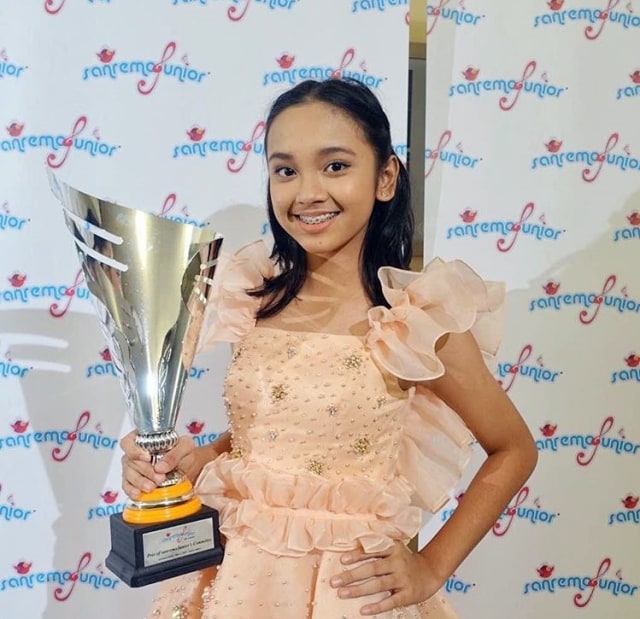 Lyodra, juara pertama pada Festival Sanremo Junior (Foto: Instagram/@lyodraa)