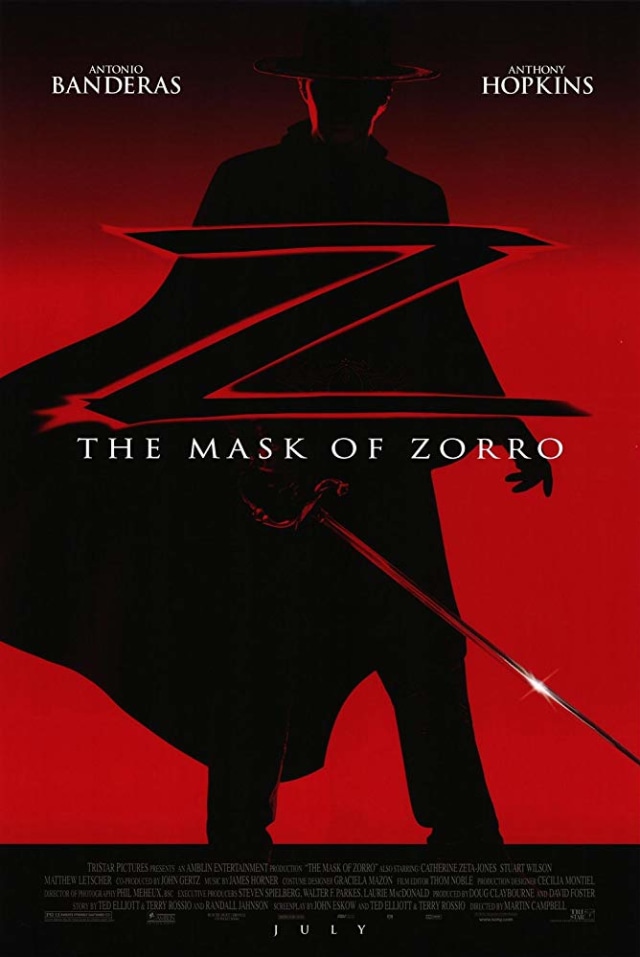 Poster Film The Mask of Zorro. Dok: IMDb