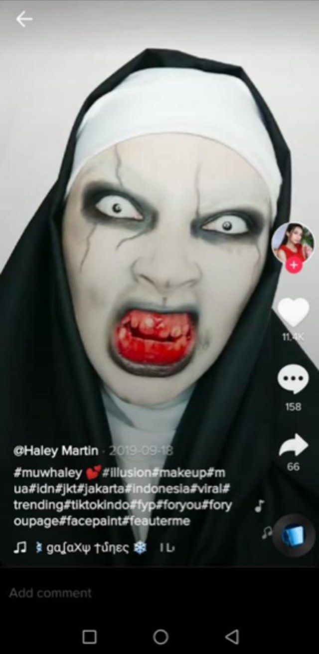 valak seram Tampilkan Tutorial Makeup Zombie hingga Valak Remaja 17 