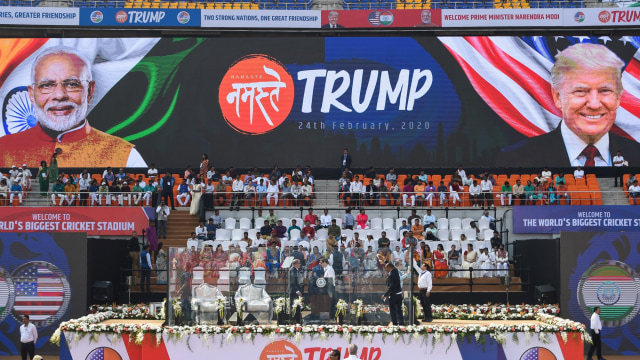 Foto: Trump Disambut Ratusan Ribu Warga saat Melawat ke India (530776)