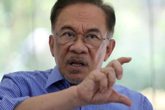 Politisi Malaysia Anwar Ibrahim. Foto: REUTERS/Lim Huey Teng