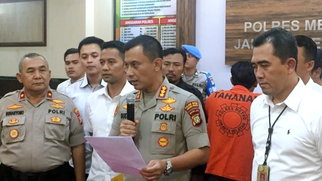 Konferensi pers kasus bullying, di Polres Metro Jakarta Selatan, Senin (24/2). Foto: Andesta Herli Wijaya/kumparan