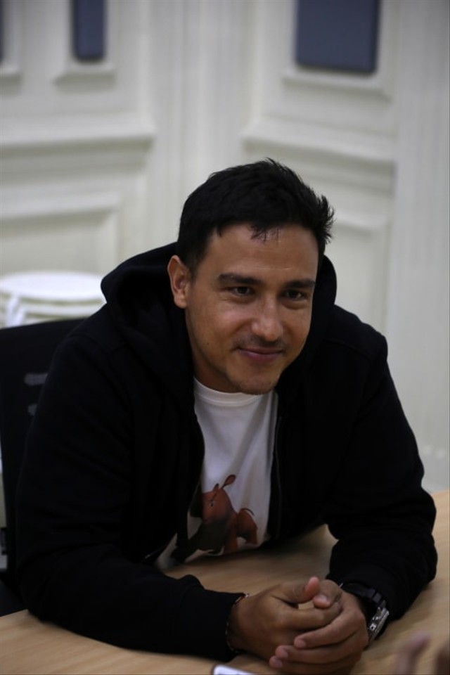 Hamish Daud saat berkunjung ke kumparan.
 Foto: Irfan Adi Saputra/kumparan