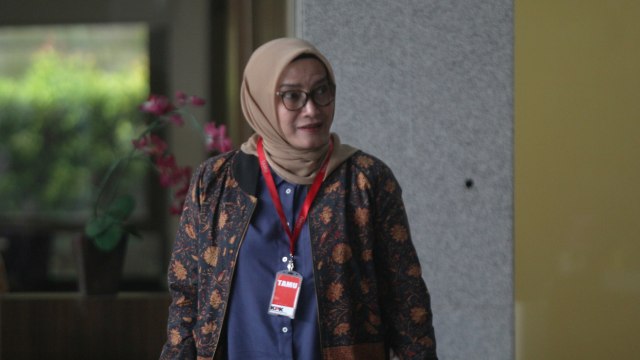 Komisioner KPU, Evi Novida Ginting Manik, menjalani pemeriksaan sebagai saksi di Gedung KPK, Jakarta, Rabu (26/2). Foto:  Nugroho Sejati/kumparan