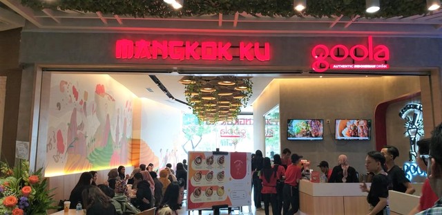 Pembukaan flagship store Goola x Mangkok Ku di Living World Alam Sutera Foto: Safira/Kumparan