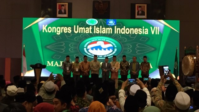 Suasana di Acara Pembukaan Kongres Umat Islam Indonesia (KUII) VII di Bangka Belitung. Foto: Andesta Herli Wijaya/ kumparan
