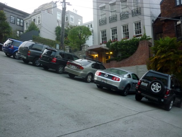 Parkir di jalan miring Foto: dok. wikimedia