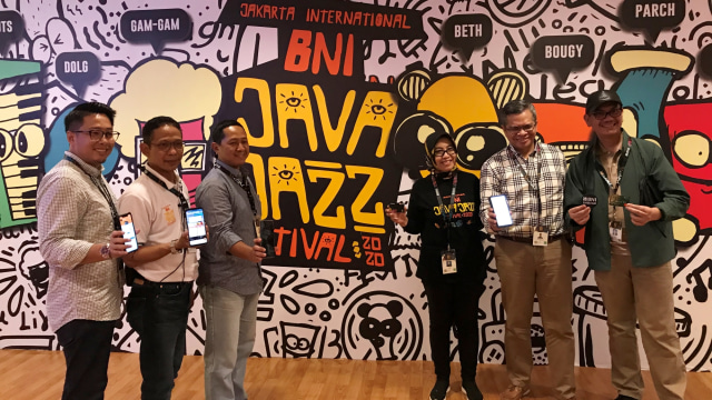 BNI perkenalkan TapCash baru di BNI Java Jazz Festival 2020, Jakarta, Jumat (28/2). Foto: Abdul Latif/kumparan