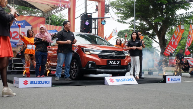 Suzuki XL7 saat dilaunching di Transmart Lampung, Sabtu (29/2) | Foto: Obbie Fernando/Lampung Geh