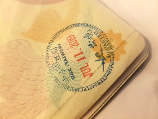 Ilustrasi stempel visa Taiwan. Foto: Shutter Stock