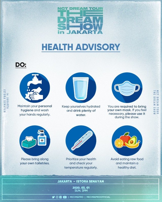 Health Check di konser NCT Dream