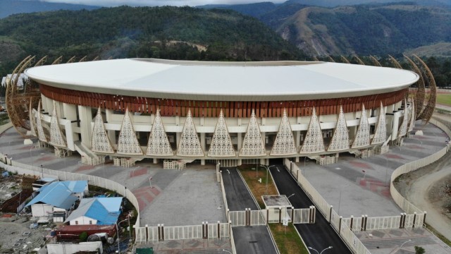 Stadion Papua Bangkit di Jayapura, Papua. Foto: Dok. Kementerian PUPR