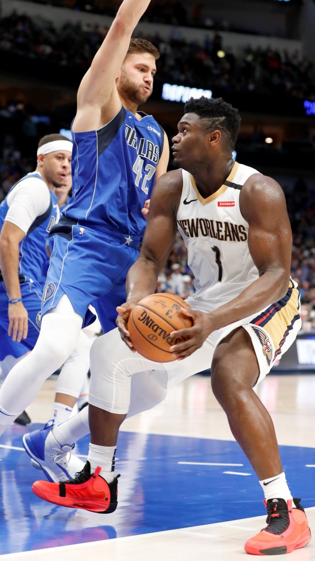 Pertandingan NBA antara Dallas Mavericks dan New Orleans Pelicans.  Foto: Kevin Jairaj-USA TODAY Sports