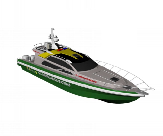 ﻿﻿Rancangan ambulance laut. Foto: Istimewa