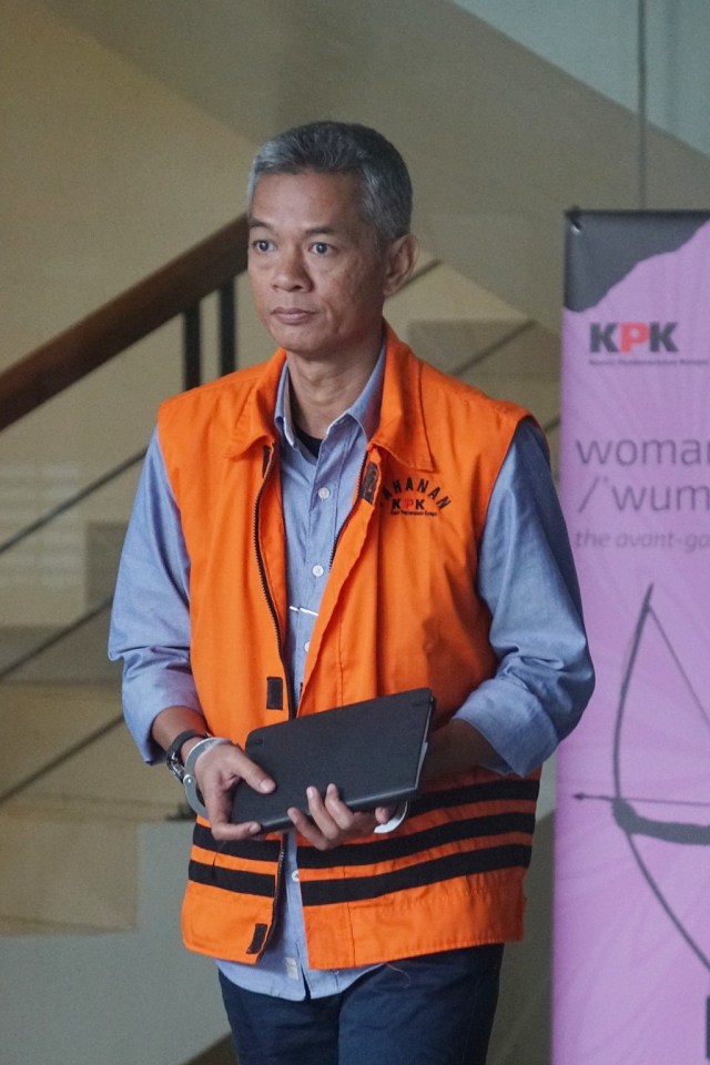 EKs Komisioner KPU Wahyu Setiawan usai menjalani pemeriksaan oleh penyidik KPK, Jakarta, Kamis (5/3). Foto: Fanny Kusumawardhani/kumparan