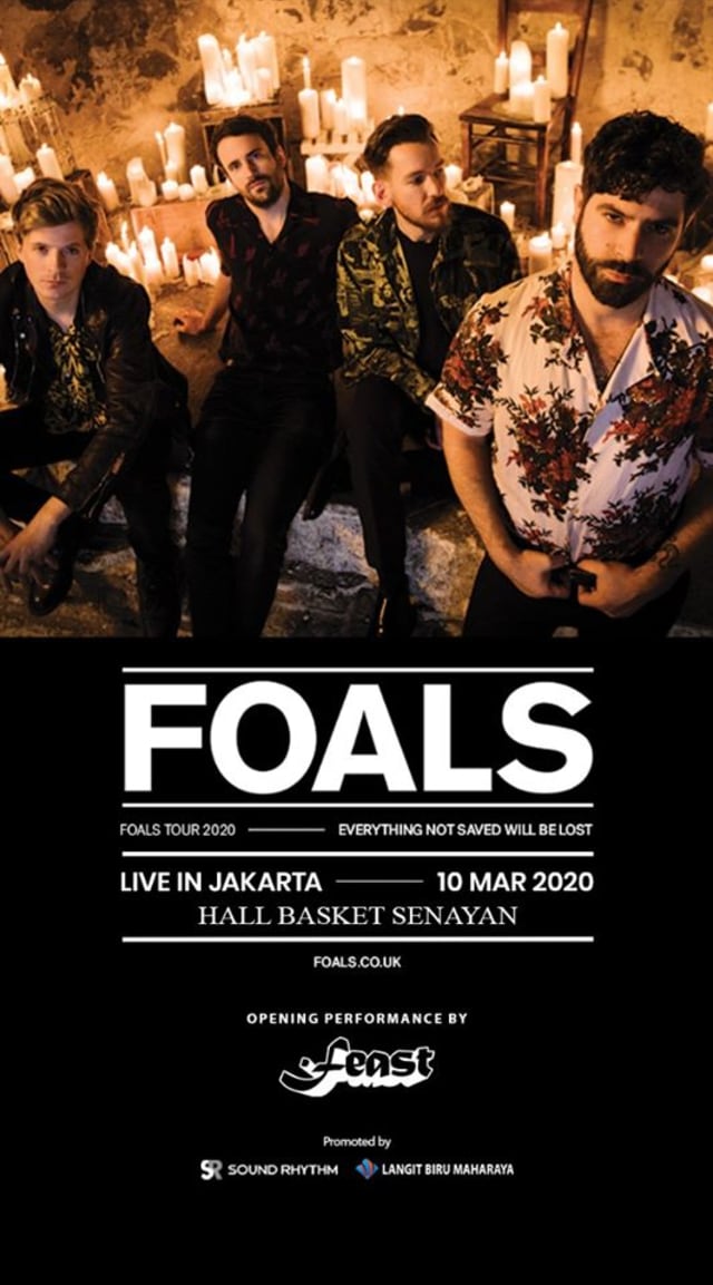 Poster konser Foals di Jakarta dok Facebook Foals