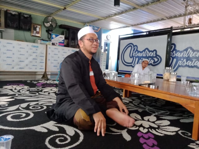 Fathul Basri selaku Pengasuh Pondok Pesantren An-Nur 2, Bululawang, Kabupaten Malang. Foto: rizal adhi pratama.