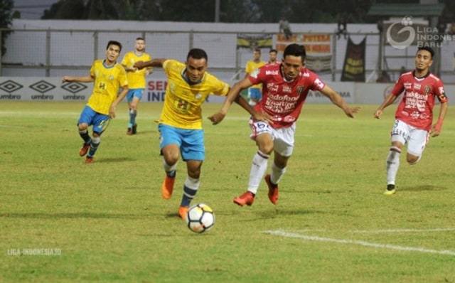 Barito Putera vs Bali United di Liga 1 2018. (foto: PT LIB)