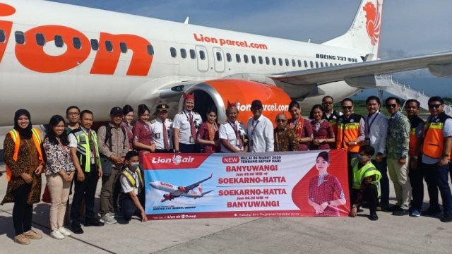 Peresmian penerbangan Lion Air dari Jakarta-Banyuwangi Foto: Dok. Lion Air