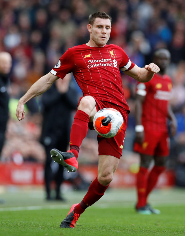 James Milner, sang wakil kapten Liverpool. Foto: REUTERS/Phil Noble