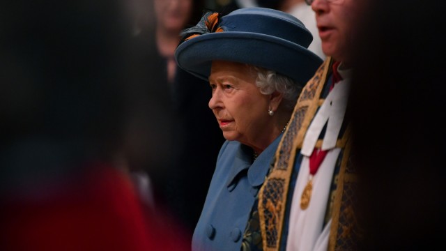 Ratu Elizabeth II di acara Commomwealth Day. Foto: Ben STANSALL / POOL / AFP