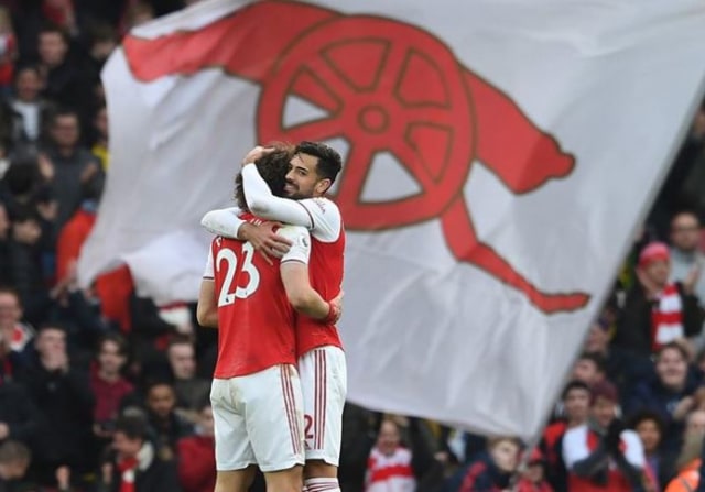 Pablo Mari membela Arsenal. Foto: Sosial Media Pablo Mari