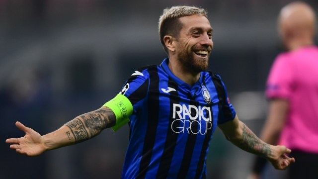 Bandiera Atalanta, Alejandro 'Papu' Gomez. Foto: AFP/Miguel Medina