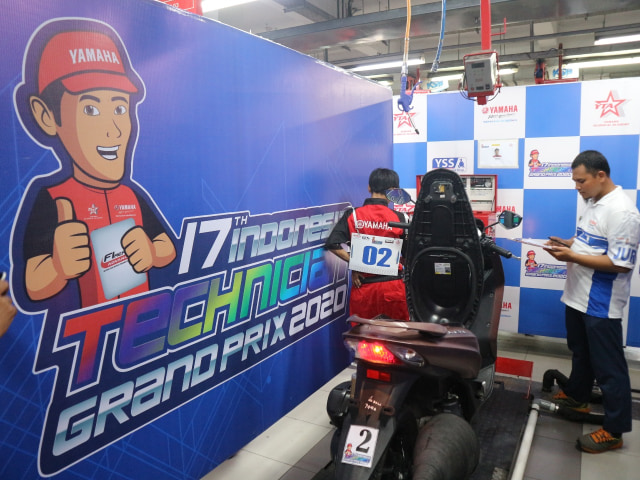 Kontes teknisi Yamaha di Indonesia Technician Grand Prix 2020. Foto: Ghulam Muhammad Nayazri