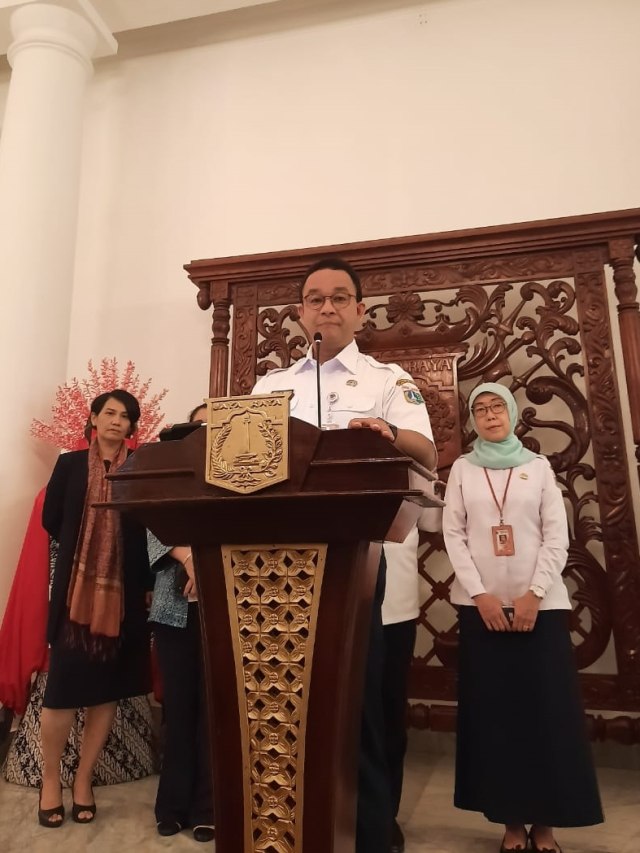 Gubernur DKI Jakarta, Anies Baswedan di Balai Kota DKI Jakarta, Rabu (11/3). Foto: Efira Tamara Thenu/kumparan