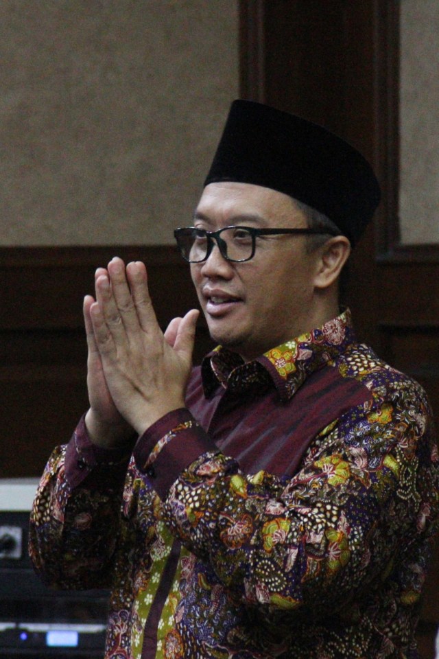 Eks Menpora Imam Nahrawi menjalani sidang dengan agenda mendegarkan saksi di Pengadilan di Pengadilan Tipikor, Jakarta, Rabu (11/3). Foto: Jamal Ramadhan/kumparan
