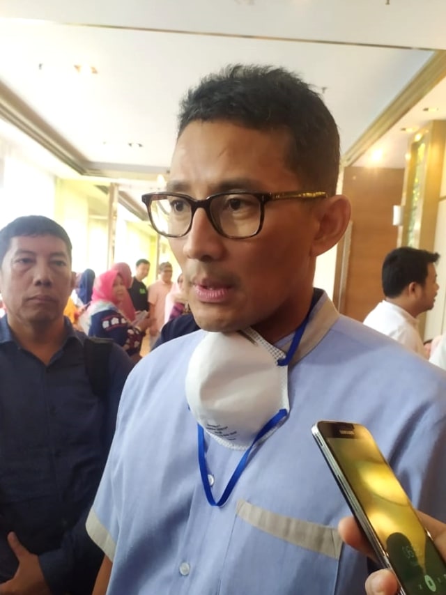 Wakil Ketua Dewan Pembina Gerindra, Sandiaga Uno, di Hotel Ambhara, Jakarta Selatan, Rabu (11/3). Foto: Maulana Ramadhan/kumparan