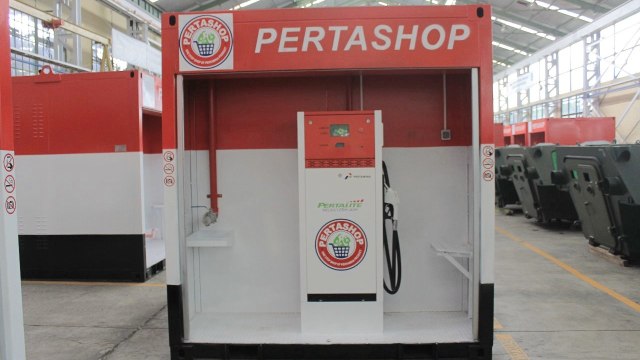 SPBU Mini Pertamina, Pertashop. Foto: Dok. PT. Pindad Enjiniring Indonesia