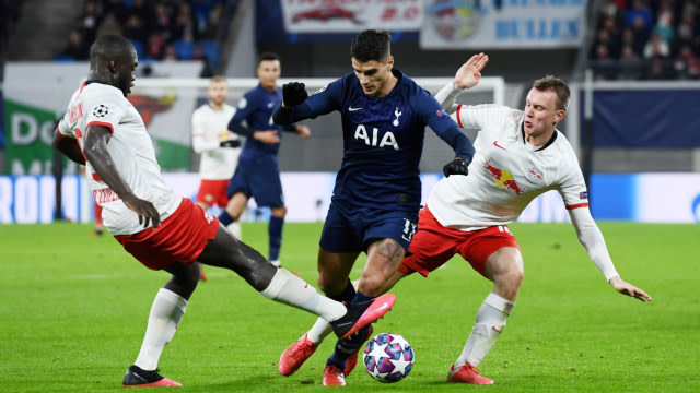 Laga Tottenham Hotspur vs Leipzig. Foto: REUTERS/Annegret Hilse