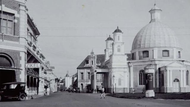 Gambar 1 Suasana Kota Semarang (kini merupakan kawasan Kota Lama/Little Netherland) foto milik: Troopen Museum/Universitas Leiden