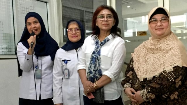 Konferensi pers penanganan pasien terkait corona di RS Persahabatan, Jakarta TImur, Kamis (12/3). Foto: Andesta Herli Wijaya/kumparan
