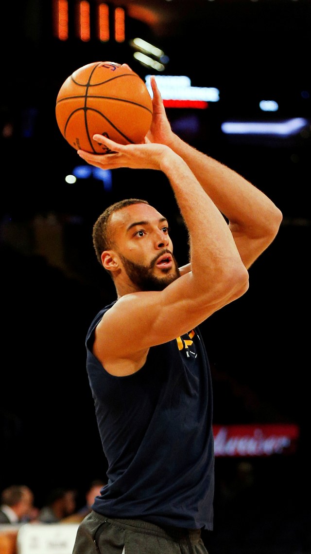 Pemain NBA, dari tim Utah Jazz, Rudy Gobert. Foto: Andy Marlin-USA TODAY Sports/Reuters