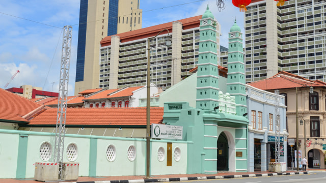 Masjid Jamae Chulia di South Bridge Road, Singapura. Foto: Shutter Stock