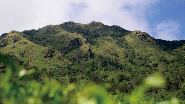 Gambar 1 Gunung api Ungaran tampak dari utara