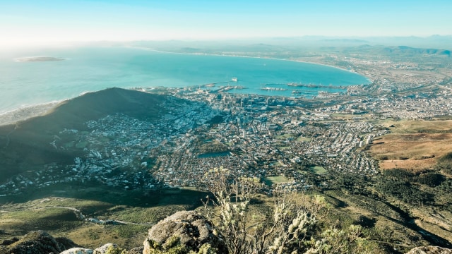 Pusat Kota Cape Town dilihat dari Table Mountain. Sumber: pribadi.